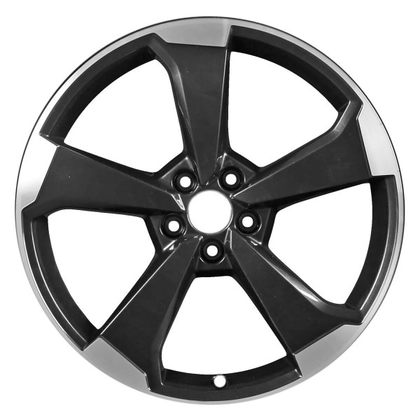 Replace® - 20 x 8 5-Spoke Machined Metallic Black Alloy Factory Wheel (Remanufactured)