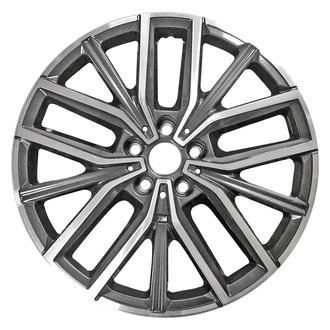 Replace® - 15 I-Spoke Machined Medium Charcoal With Emblem 18x7.5 Alloy Factory Wheel - Remanufactured