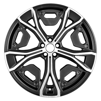 Replace® - 15-Slot Machined Flange Gloss Black 22x9.5 Alloy Factory Wheel - Remanufactured
