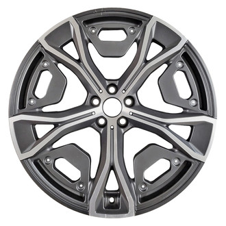 Replace® - 15-Slot Machined Medium Metallic Charcoal Satin 22x9.5 Alloy Factory Wheel - Remanufactured