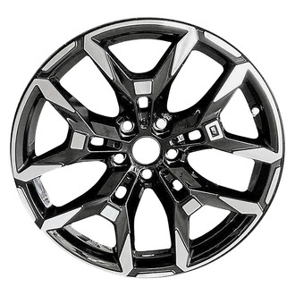 Replace® - 5 Y-Spoke Machined Gloss Black with Emblem 19x8 Alloy Factory Wheel - Remanufactured