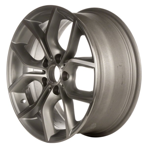 Replace® - 18 x 8 5 Double-Spoke Machined and Bright Silver Alloy Factory Wheel (Factory Take Off)