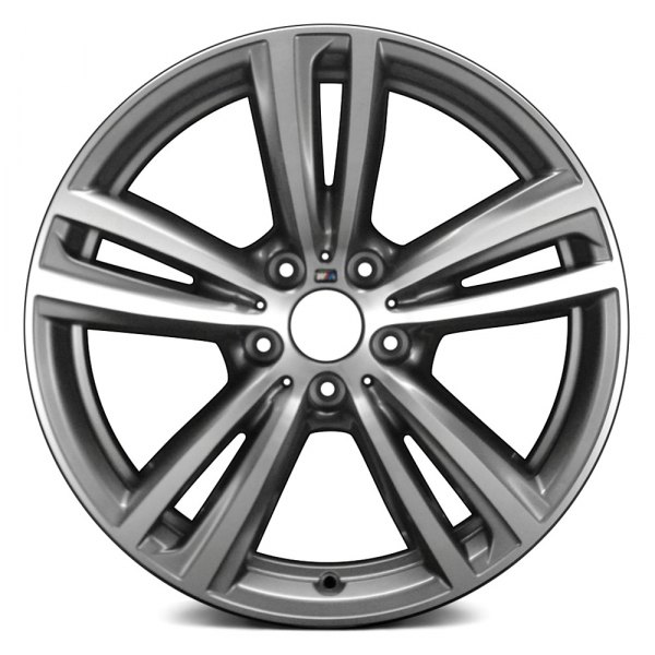 Replace® - 19 x 8.5 Double 5-Spoke Charcoal Alloy Factory Wheel (Remanufactured)