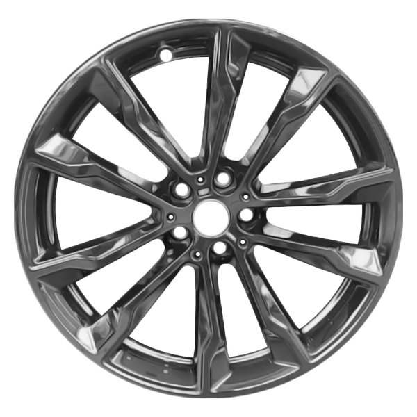 Replace® - 20 x 9.5 5 V-Spoke Painted Gloss Black Alloy Factory Wheel (Remanufactured)
