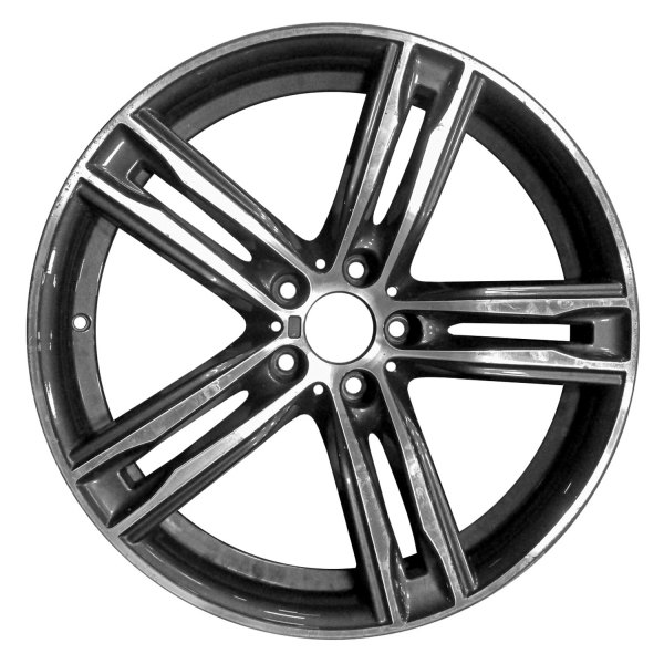 Replace® - 20 x 8.5 5 Double-Spoke Machined and Dark Charcoal Alloy Factory Wheel (Factory Take Off)