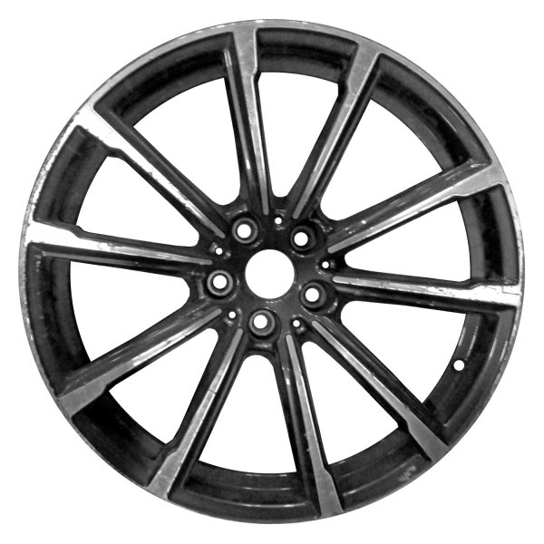 Replace® - 19 x 8.5 5 V-Spoke Machined and Dark Charcoal Alloy Factory Wheel (Remanufactured)