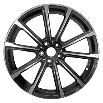 Replace® - 5 V-Spoke Machined and Dark Charcoal 19x8.5 Alloy Factory Wheel - Remanufactured