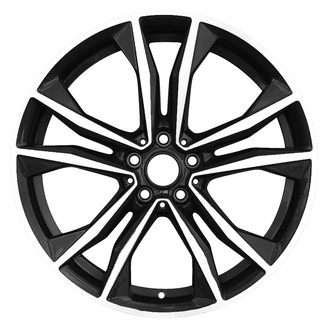 Replace® - Double 5-Spoke Machined Dark Charcoal Metallic 19x8 Alloy Factory Wheel - Remanufactured