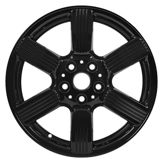 Replace® - 6 I-Spoke Gloss Black 17x7 Alloy Factory Wheel - Remanufactured