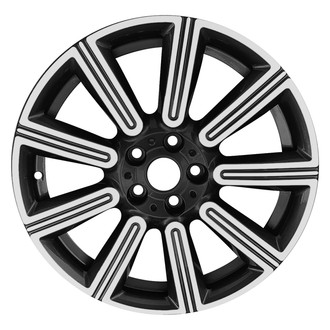 Replace® - 9 I-Spoke Machined Medium Charcoal Metallic 18x8 Alloy Factory Wheel - Replica