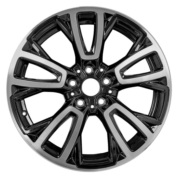 Replace® - 18 x 7 10-Spoke Machined Gloss Black Alloy Factory Wheel (Remanufactured)