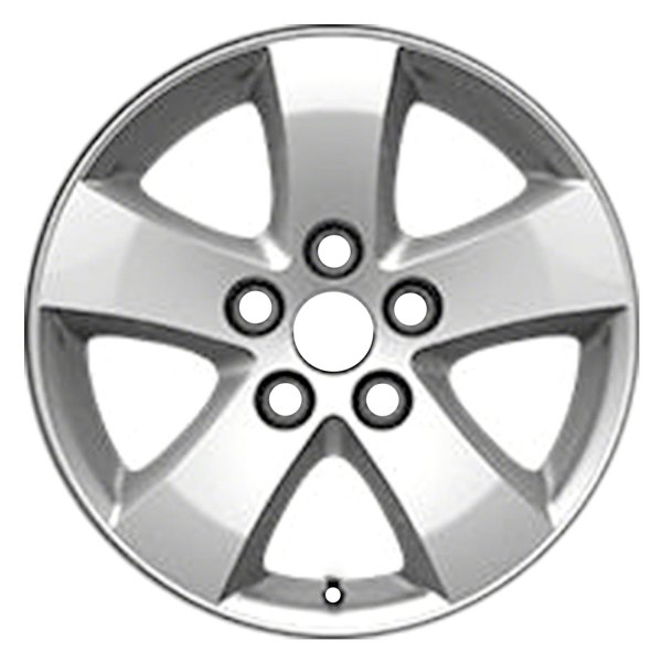 Replace® - 17 x 6.5 5-Spoke Silver with Machined Face Alloy Factory Wheel (Factory Take Off)