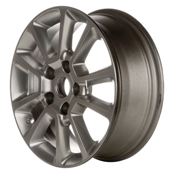 Replace® - 17 x 6.5 5 V-Spoke Smoked Silver Alloy Factory Wheel (Factory Take Off)