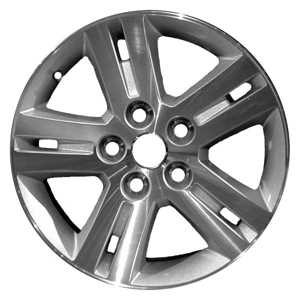 Replace® - 17 x 6.5 Double 5-Spoke Silver with Machined Face Alloy Factory Wheel (Factory Take Off)