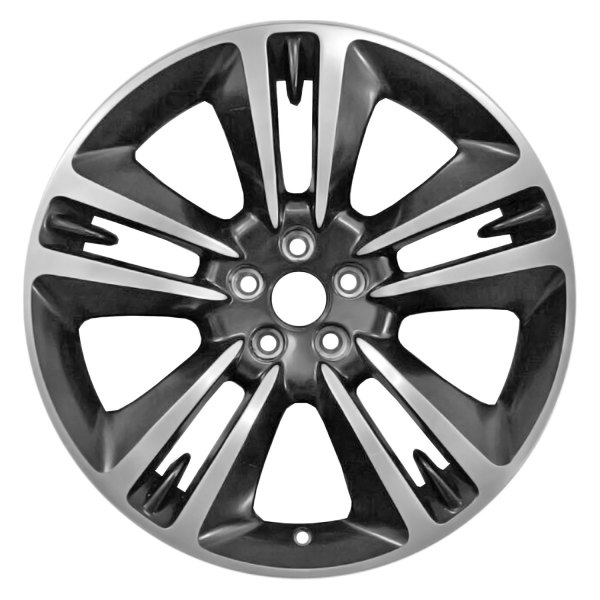 Replace® - 20 x 9 5 Double-Spoke Black with Polished Face Alloy Factory Wheel (Factory Take Off)