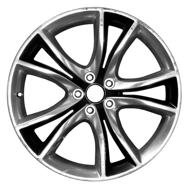 Replace® - 20 x 8 10-Spoke Black with Polished Accents Alloy Factory Wheel (Factory Take Off)