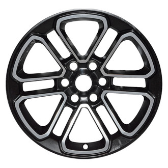 Replace® - 6 Double-Spoke Polished Black Matte 20x9 Alloy Factory Wheel - Remanufactured