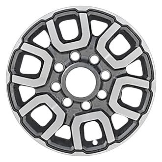 Replace® - 12-Slot Polished Black Satin 18x8 Alloy Factory Wheel - Remanufactured