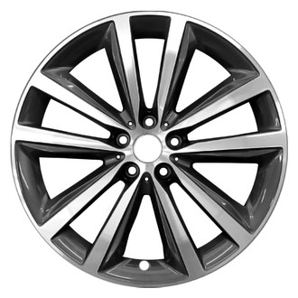 Replace® - 10 I-Spoke Machined Dark Metallic Charcoal 19x8 Alloy Factory Wheel - Remanufactured