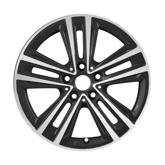 Replace® - Double 5-Spoke Machined Dark Metallic Charcoal 17x7.5 Alloy Factory Wheel - Remanufactured