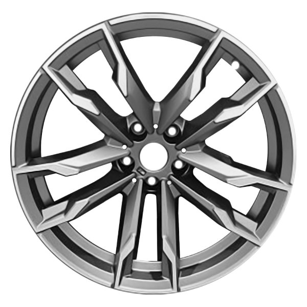 Replace® - 19 x 9 5 Double-Spoke Machined Medium Charcoal Matte Alloy Factory Wheel (Remanufactured)