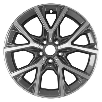 Replace® - 5 Y-Spoke Machined Medium Metallic Charcoal 18x8 Alloy Factory Wheel - Remanufactured