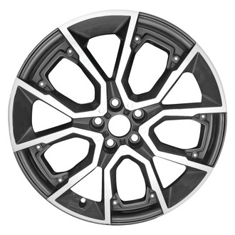 Replace® - 10-Spoke Machined Medium Charcoal Metallic 19x8 Alloy Factory Wheel - Remanufactured