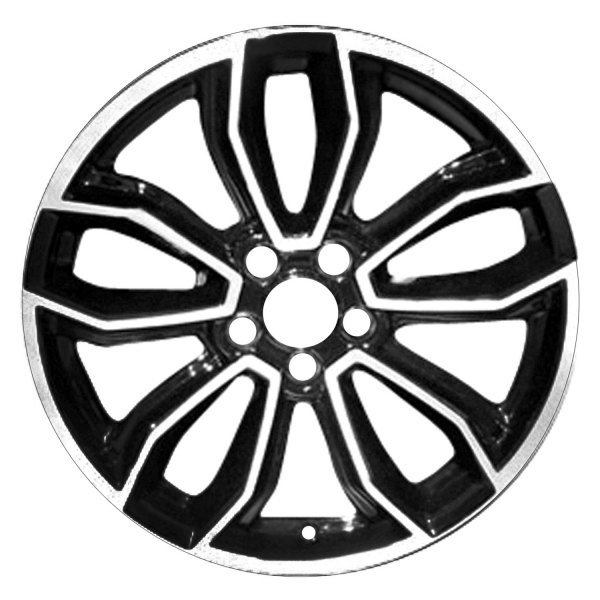 Replace® - 19 x 8.5 5 V-Spoke Black with Machined Face Alloy Factory Wheel (Factory Take Off)