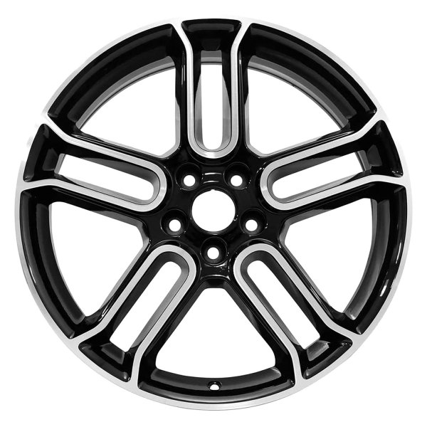 Replace® - 20 x 8 Double 5-Spoke Gloss Black with Machined Accents Alloy Factory Wheel (Factory Take Off)