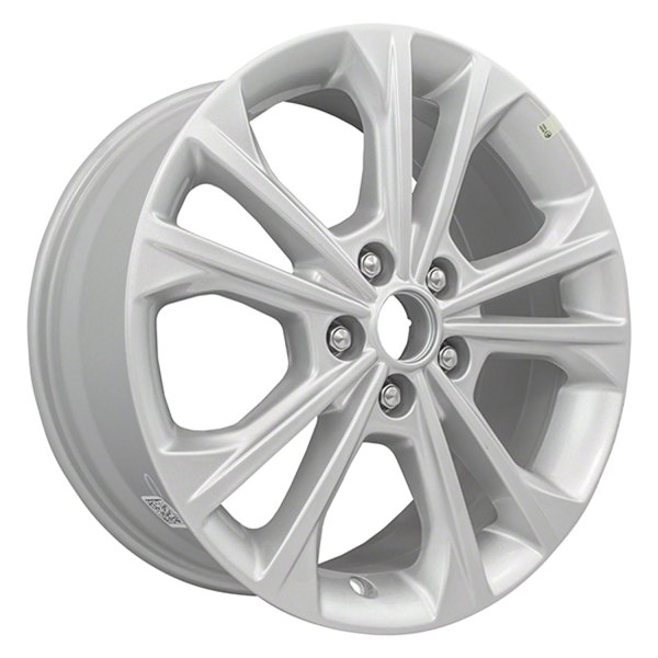 Replace® - 17 x 7.5 5 V-Spoke Sparkle Silver Alloy Factory Wheel (Factory Take Off)