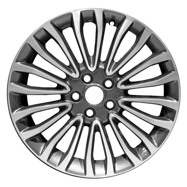 Replace® - 18 x 8 10 V-Spoke Machined and Dark Charcoal Metallic Alloy Factory Wheel (Factory Take Off)