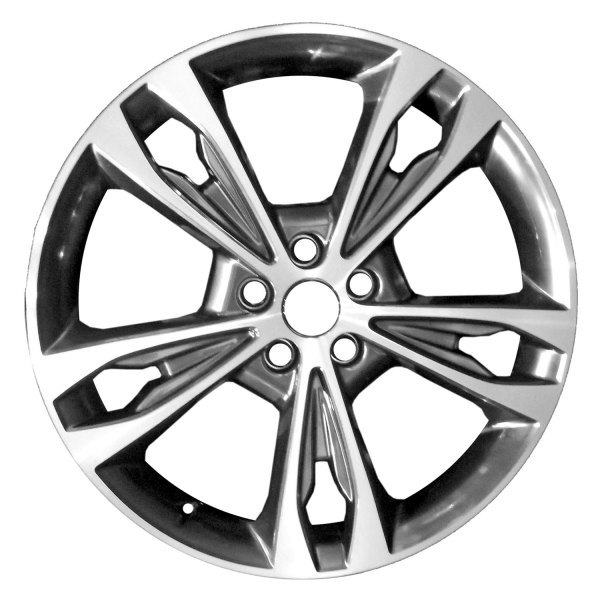 Replace® - 19 x 8 Double 5-Spoke Machined and Dark Charcoal Alloy Factory Wheel (Factory Take Off)