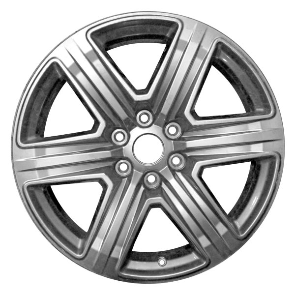 Replace® - 20 x 8.5 6-Spoke Medium Smokey Hyper Silver Alloy Factory Wheel (Factory Take Off)