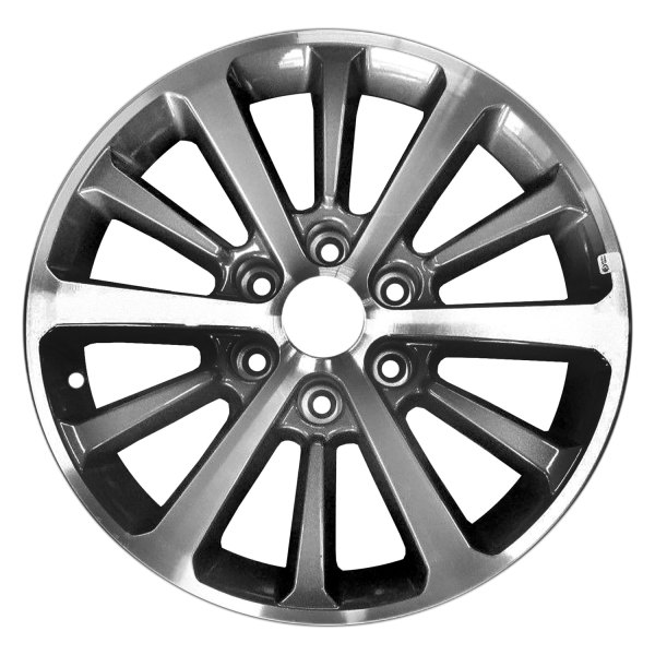 Replace® - 18 x 8.5 12 Alternating-Spoke Machined and Dark Charcoal Alloy Factory Wheel (Factory Take Off)