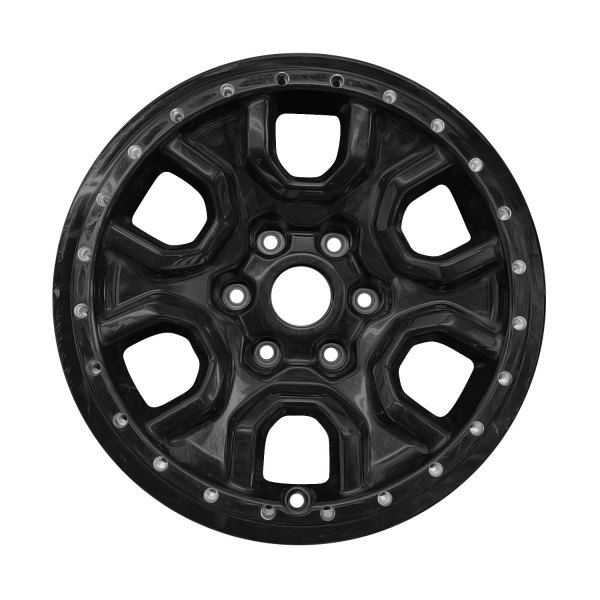 Replace® - 6 I-Spoke Gloss Black 17x8 Alloy Factory Wheel - Remanufactured