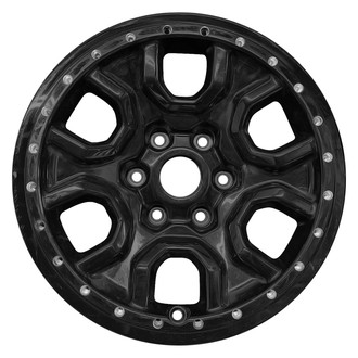 Replace® - 6 I-Spoke Gloss Black 17x8 Alloy Factory Wheel - Remanufactured
