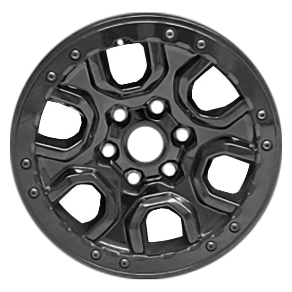 Replace® - 17 x 8.5 6 I-Spoke Painted Gloss Black Alloy Factory Wheel (Remanufactured)