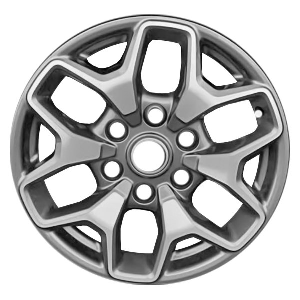 Replace® - 17 x 8 6 Split-Spoke Machined Dark Silver Metallic Alloy Factory Wheel (Factory Take Off)
