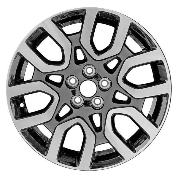 Replace® - 18 x 7 6 Split-Spoke Machined Gloss Black Alloy Factory Wheel (Remanufactured)