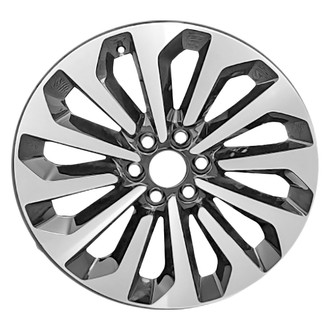 Replace® - 12 I-Spoke Machined Gloss Black 22x9.5 Alloy Factory Wheel - Remanufactured