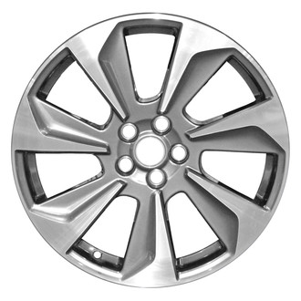 Replace® - 7 I-Spoke Machined Dark Hyper Silver 19x7 Alloy Factory Wheel - Replica