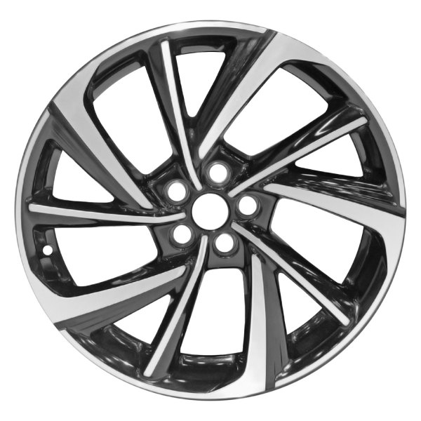 Replace® - 20 x 8 10-Spoke Machined Gloss Black Alloy Factory Wheel (Remanufactured)