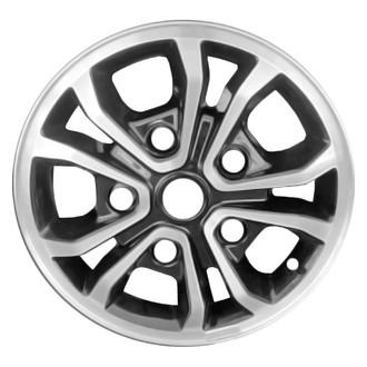 Replace® - 10 I-Spoke Machined Gloss Black 16x6.5 Alloy Factory Wheel - Remanufactured