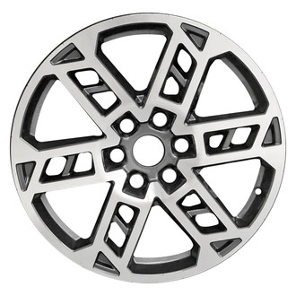 Replace® - 6 Split-Spoke Machined Medium Charcoal Metallic 20x8.5 Alloy Factory Wheel - Remanufactured