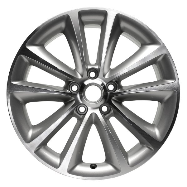 Replace® - 18 x 8 5 V-Spoke Silver with Machined Face Alloy Factory Wheel (Replica)