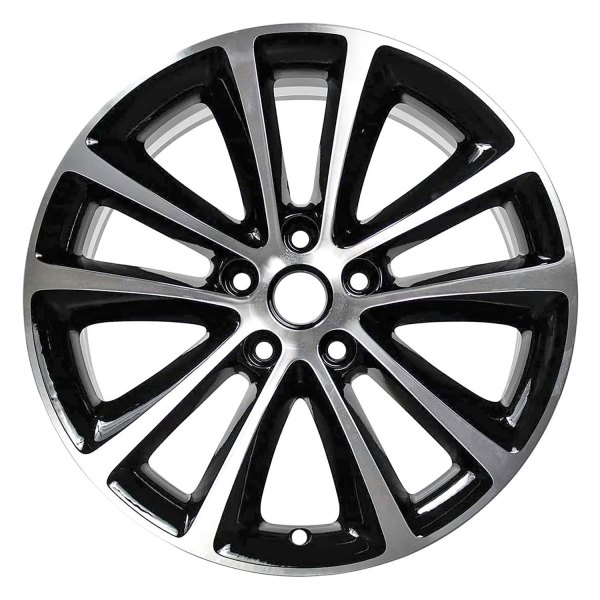 Replace® - 18 x 8 5 V-Spoke Gloss Black with Machined Accents Alloy Factory Wheel (Factory Take Off)