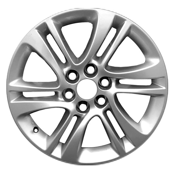Replace® - 18 x 7.5 6 Double Spiral-Spoke Sparkle Silver Alloy Factory Wheel (Factory Take Off)