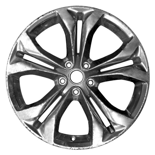 Replace® - 19 x 8.5 Double 5-Spoke Smoked Silver Alloy Factory Wheel (Factory Take Off)