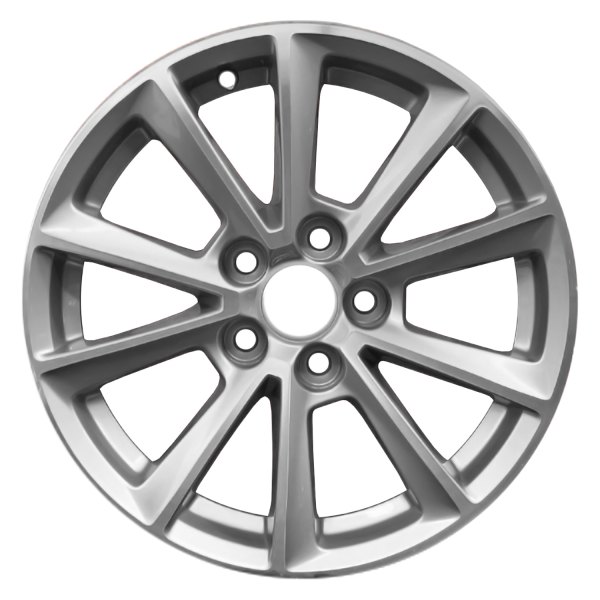 Replace® - 17 x 8.5 5 V-Spoke Painted Light Silver Metallic Alloy Factory Wheel (Remanufactured)
