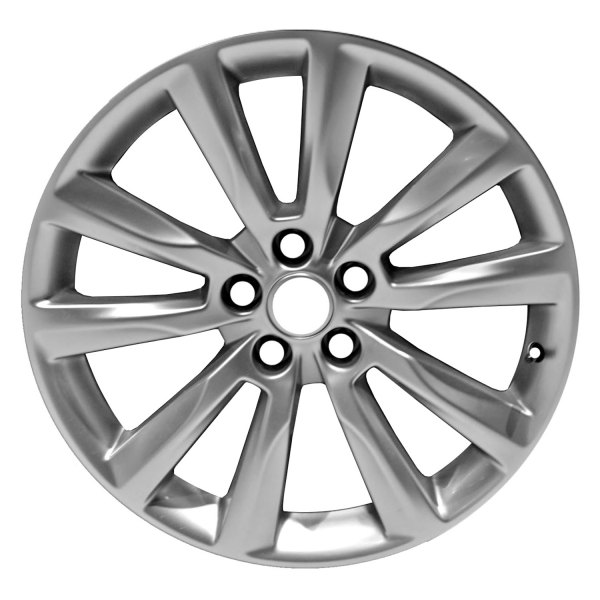 Replace® - 20 x 8.5 10-Spoke Painted Light Silver Metallic Alloy Factory Wheel (Remanufactured)